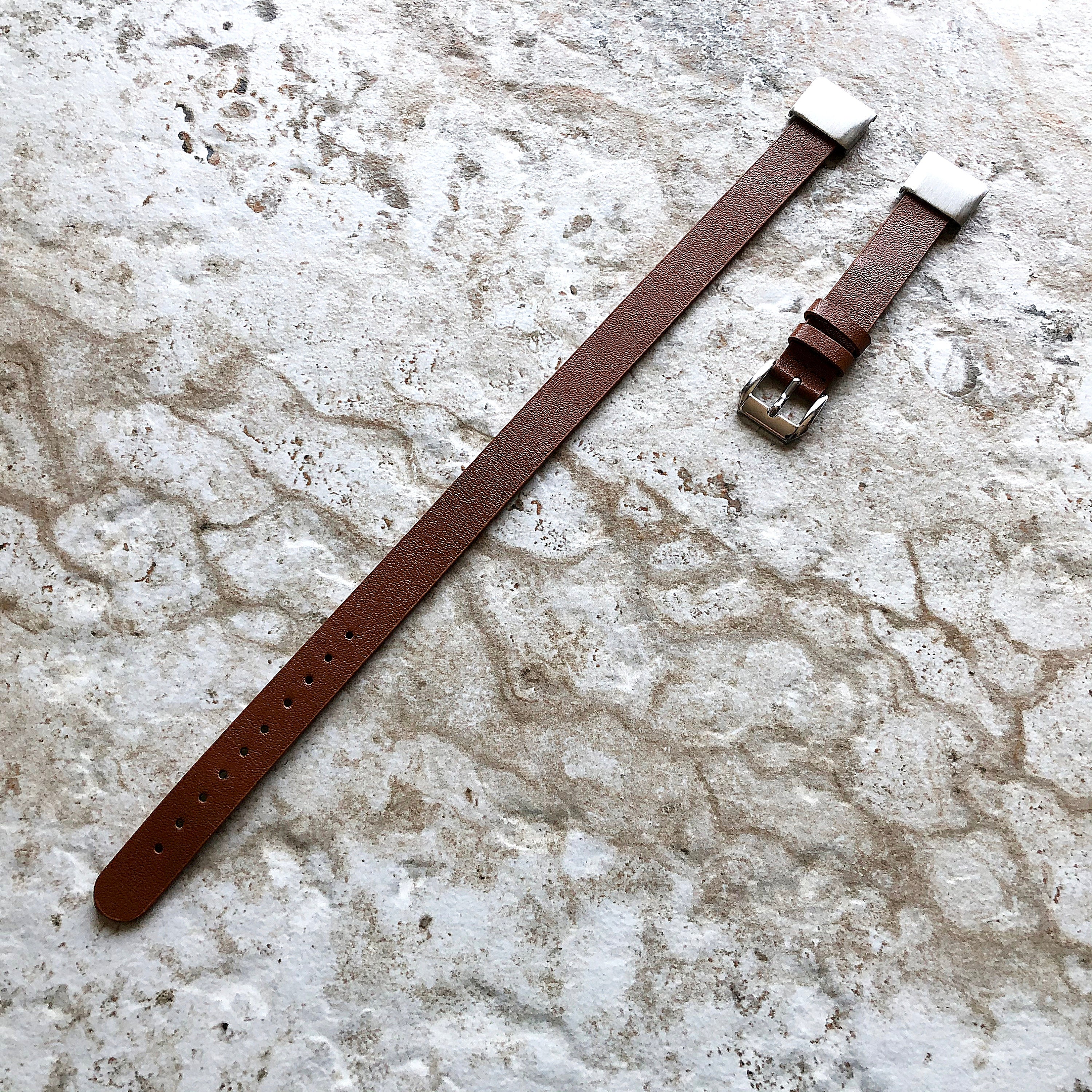 Garmin Brown Double Wrap Band for D2 Delta S Instinct 2S Descent Mk2S Mk3 Mk3i 43mm Approach S70 42mm Leather Quick Fit Watch Strap A20-B18